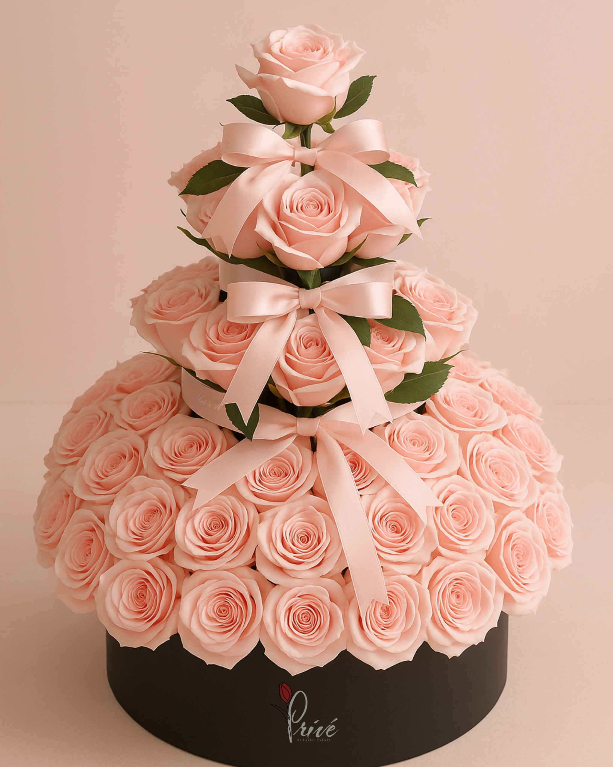 Blush Tower of Roses